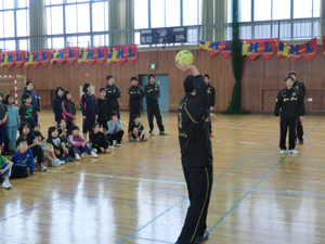 パスの指導中