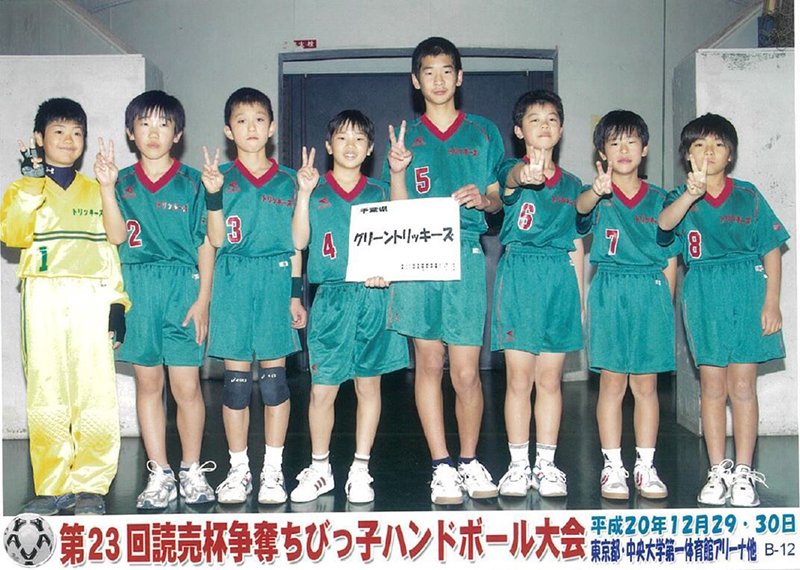 小学生の頃(5番の選手です)