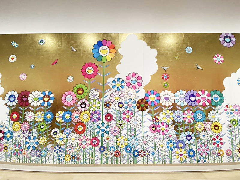 展示作品(金色の空の夏のお花畑)